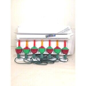 New Set Of 7  Glass Bubbling Indoor/Outdoor Christmas Lights String